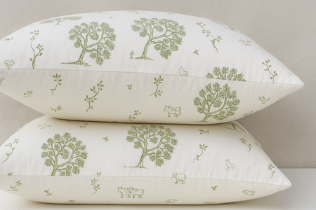 Sleppyco GOTS GOTS Organic Pillow Covers in Sateen Prints Standard Size (20x26 inch)