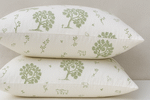 GOTS Organic Pillow Covers in Sateen Prints Standard Size (20x26 inch)